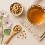 Handful of dried Marshmallow Root from Health Embassy