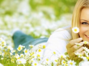 Herbs for relaxing from Health Embassy displayed outdoors in natural scenery with dried leaves and flowers