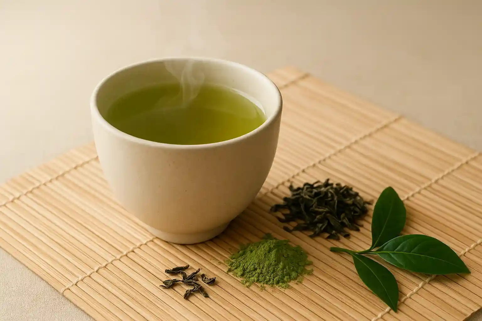 Cup of green tea showcasing green tea benefits – Health Embassy
