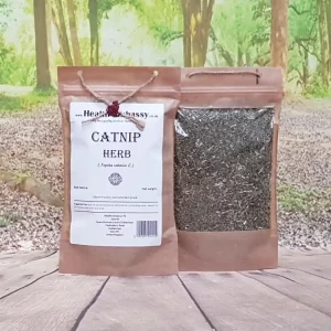 Catnip Herb (Nepeta cataria) in Health Embassy branded bag, pure dried herb