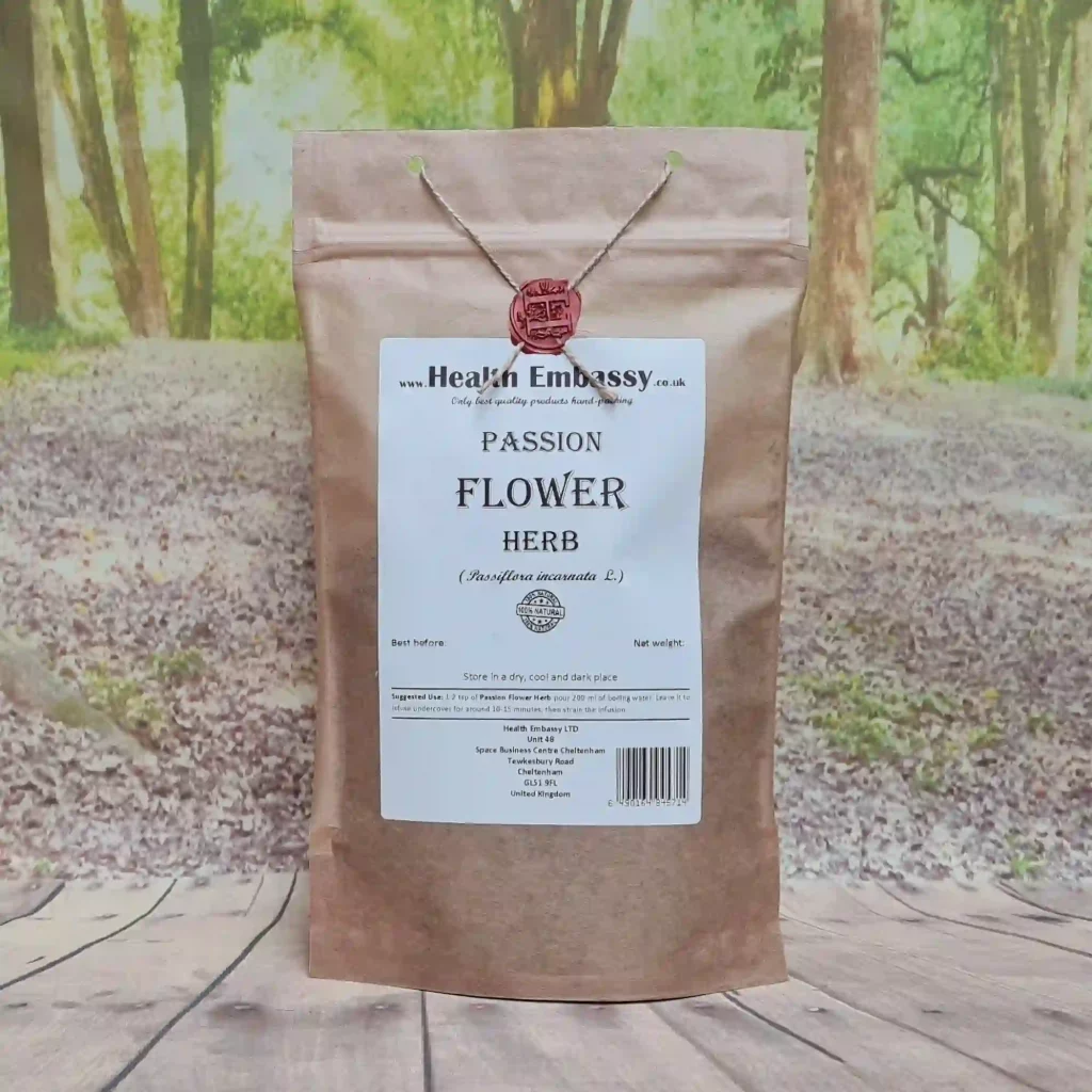 Health Embassy Passion Flower Herb front view packaging