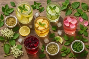 5 Refreshing herbal drinks with fresh mint and lemon for hot weather by Health Embassy
