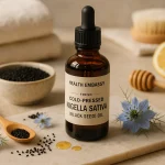 Fresh Cold-Pressed Nigella Sativa Oil by Health Embassy with culinary and cosmetic uses